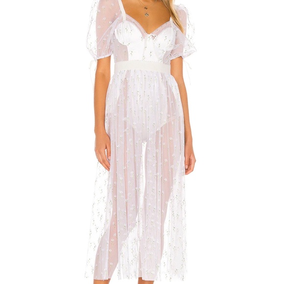 FOR LOVE AND LEMONS Fresca maxi dress. Like New worn once. Size medium - Picture 3 of 5